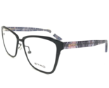 Etro Eyeglasses Frames ET2105 001 Black Purple Pink Paisley Cat Eye 53-1... - $55.63