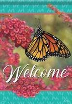 Monarch Beauty Butterfly Garden Flag - 2 Sided Message, 12&quot; x 18&quot;  - £17.50 GBP