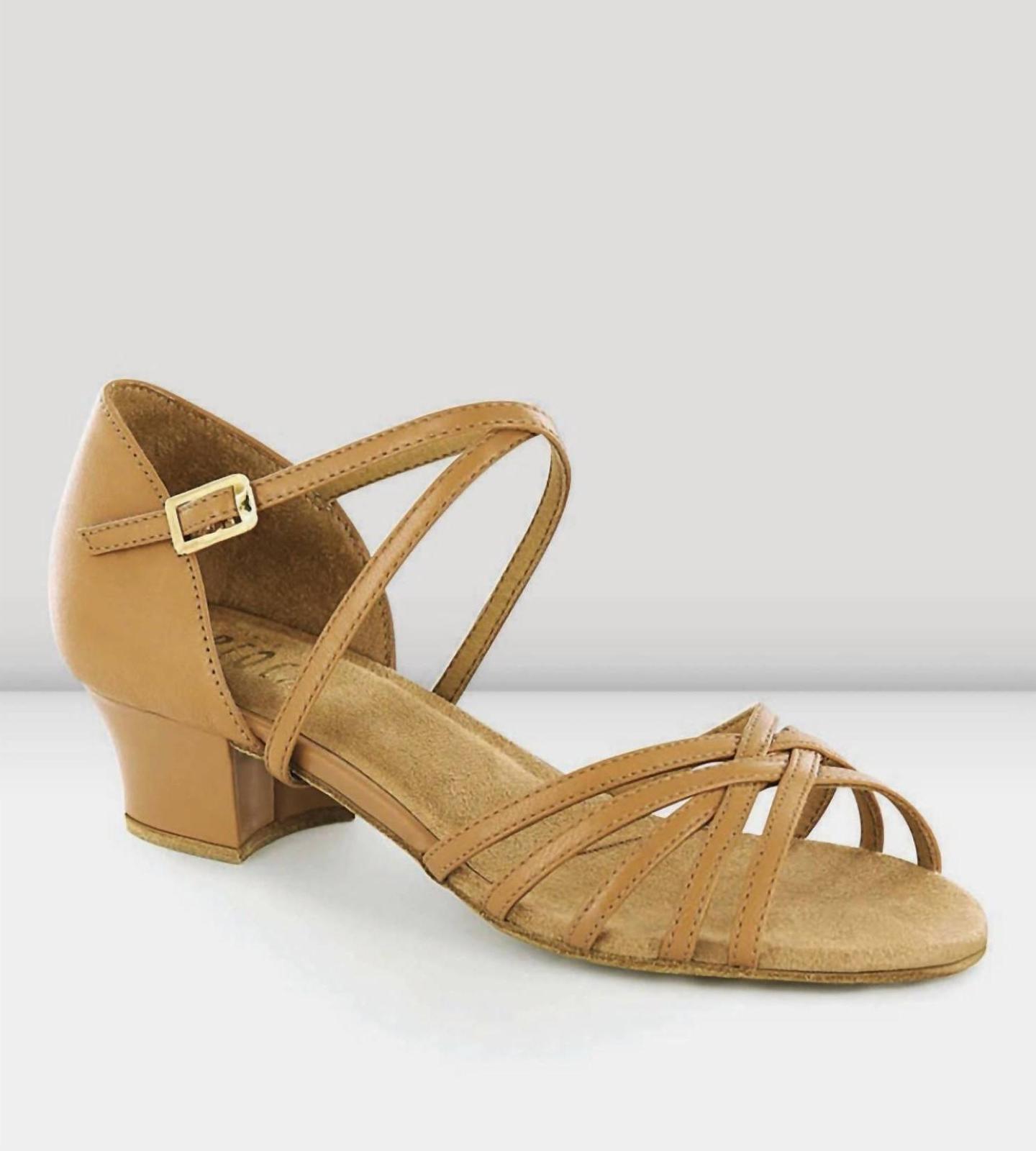 Bloch Women&#39;s Annabella Latin Practice Shoe Natural Leather - $61.00