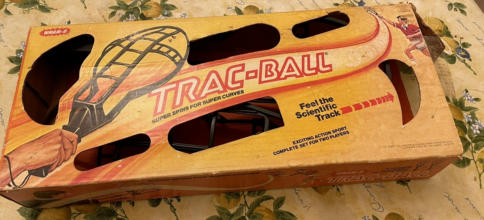 Vintage 1975 Black Wham-O Trac-Ball 2 Racquets No Labels Good shape no balls - $68.31