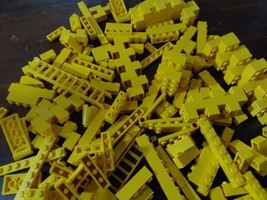 Lego Vintage Brick Lot Assorted Pieces 1970-1990s Yellow .10oz - £22.26 GBP