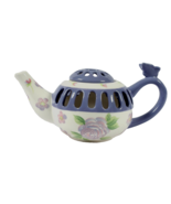 Hallmark Candle Holder Luminary Tea Light Votive Teapot Purple VGC Super... - $16.82