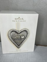 Hallmark &quot;For Love&quot; Heart Ornament 2008 - £5.88 GBP