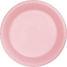 Pink 9&quot; Plastic Plates 20 Per Pack Tableware Party Decorations &amp; Party S... - £8.53 GBP