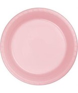 Pink 9&quot; Plastic Plates 20 Per Pack Tableware Party Decorations &amp; Party S... - £8.58 GBP
