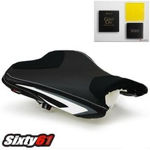 ZX6R Seat Cover with Gel 2013-2016 2017 2018 Luimoto Kawasaki Front Suede White - £197.08 GBP