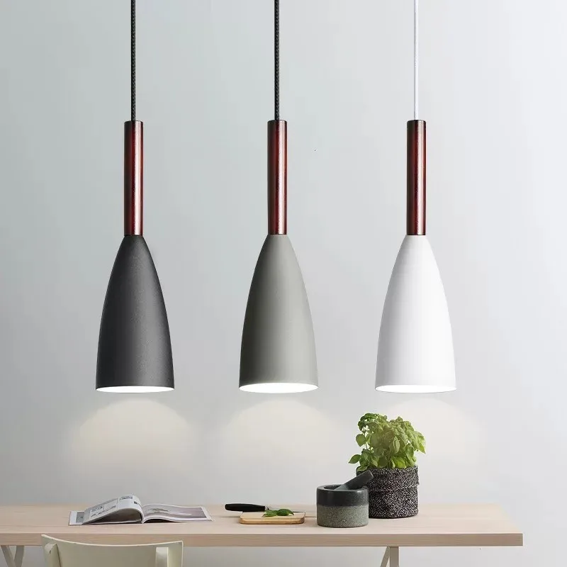 Modern Nordic Pendant Lights Simple Lamps Multicolor Minimalist Hanging ... - $16.55+