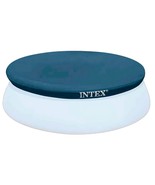 INTEX 28020E Intex 8-Foot Round Easy Set Pool Cover with rope tie and dr... - £14.15 GBP