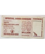 Bank of Zimbabwe Fifty Billion Dollars Special Agro cheque 2008 - £2.32 GBP