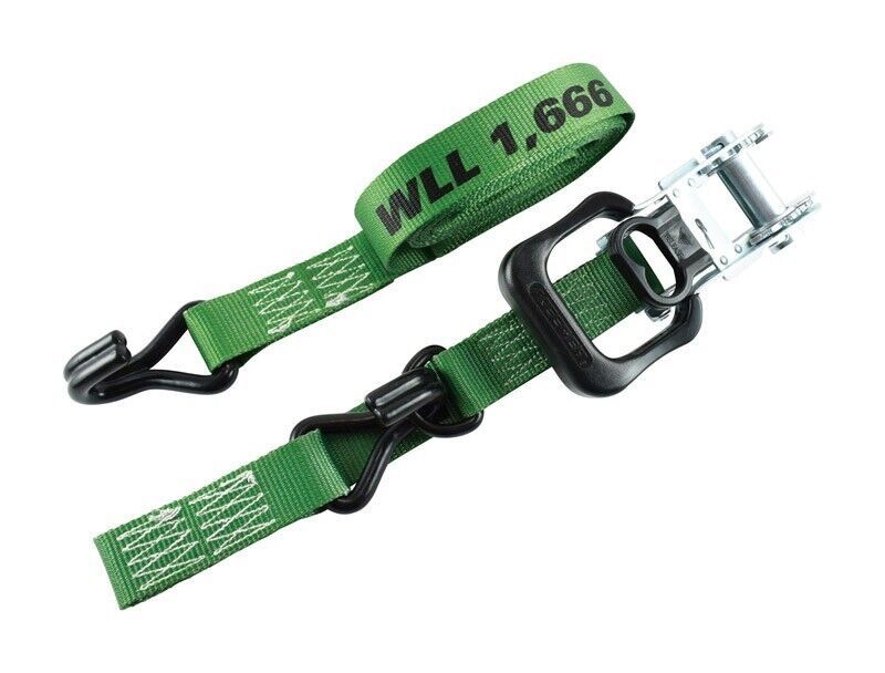 Keeper 1.5" W X 12' L Forest Green Ratchet Tie Down Strap 1,666 lb 1 pk