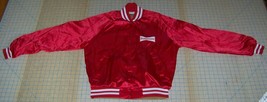 Vintage genuine Budweiser red satin jacket coat LG. EUC Anheuser Busch - £58.63 GBP