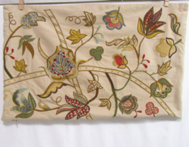 Pottery Barn Embroidered Palampore Floral 16 x 26 Pillow Cover - $39.00