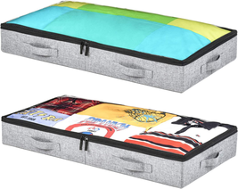 Underbed Storage Containers, Storage Bin for Clothes, Blankets, Shoes an... - £42.43 GBP