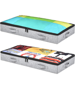 Underbed Storage Containers, Storage Bin for Clothes, Blankets, Shoes an... - £42.75 GBP
