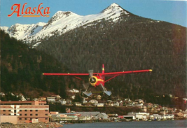 Aerial View of Ketchikan&quot;s Waterfront Alaska with a Float Plane Postcard - $9.89