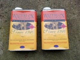 WATERLOX Sealer/Finish MED SHEEN size 1QUART/946 Ml lot x 2 cans - £59.21 GBP