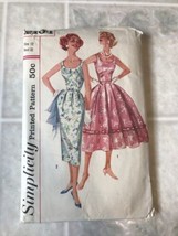 Vintage Simplicity 1958 Formal Dress Pattern 2104 Size 12 Bust 32 - $21.49