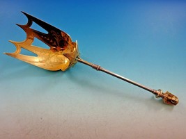 Egyptian Revival by Wendt Sterling Silver Buffet Fork W/ Ivy Gold Washed 10 1/4" - $3,959.78 CAD