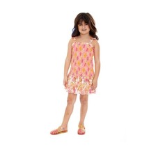 Wonder Nation Toddler Girl Just Peach Floral Smocked Sleeveless Sun Dress, 2T - £9.43 GBP