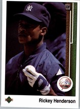1989 Upper Deck 210 Rickey Henderson  New York Yankees - £1.56 GBP