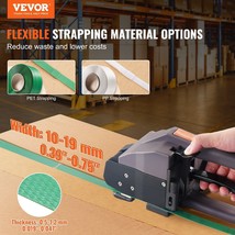 VEVOR Automatic Electric Strapping Machine Tool for PP/PET 0.39"-0.75" Straps - $1,020.99