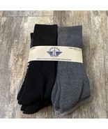 Dockers 6 Pairs Athletic Cushioned Crew Socks Shoe Size 6-12.5 Black Gray - $41.01 CAD