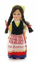 Vintage Nationality Doll Italy Dress Sleeping Eyes Toy Brunette - $9.79