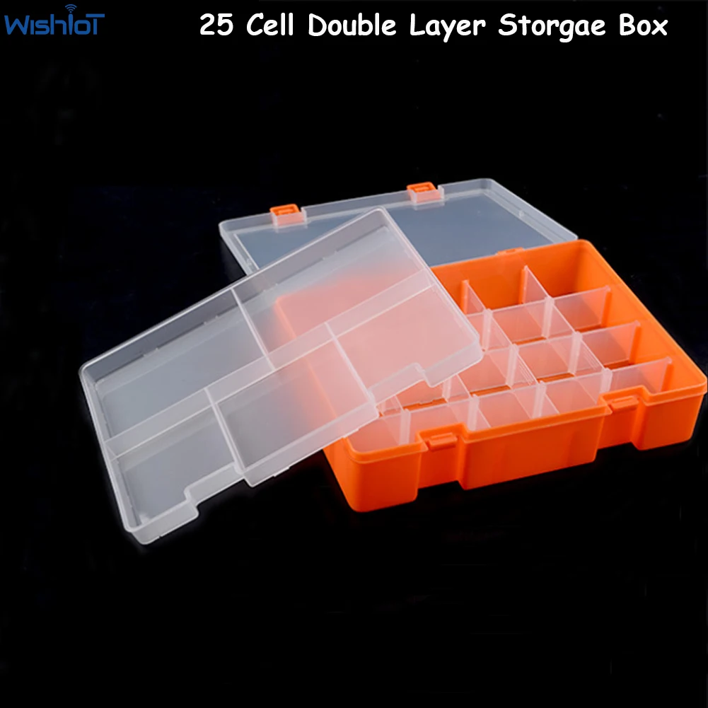Double Layer Storage Box Active Grid 25 Cells Eco-friendly PP Material for - £32.20 GBP
