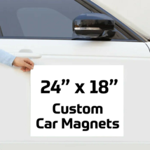 24&quot; x 18&quot; Full Color Custom Vehicle Magnets Magnetic Auto Truck Van Car ... - £27.03 GBP