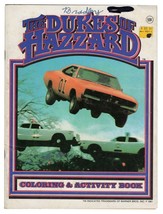 VINTAGE 1981 Dukes of Hazzard Coloring / Activity Book 4 Pages Colored - £19.77 GBP