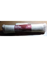 Ace 1/4 in. D X 100 ft. L White Solid Braided Cotton Rope Sash Cord Seal... - $6.84 CAD