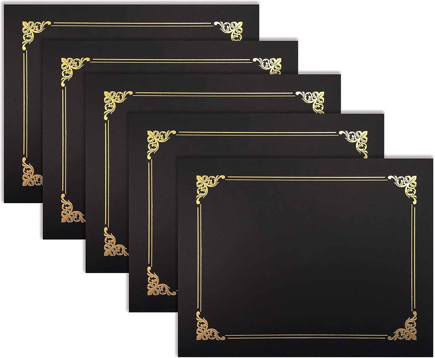 Better Office Products 25 Pack Black Certificate Holders, Diploma, Black - $39.95