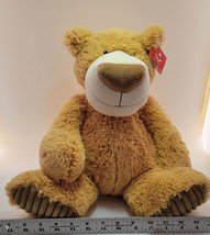 Aurora Frappuccino Teddy Bear Plush Stuffed Animal Big Nose Corduroy Feet NWT - £18.49 GBP