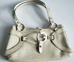 Guess handbag, Womens purse western style used, cream color medium - $29.69