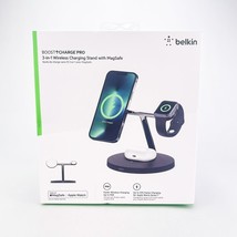 Belkin Boost Charge  Pro 3 in 1 Wireless Charging Stand With MagSafe Black - $77.17