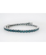 Authenticity Guarantee

14K Solid White Gold Blue Round Diamond Tennis B... - $6,867.64 CAD