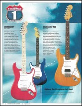 Fender Highway One 1 Series Stratocaster HSS left-hand guitar advertisement ad - £3.32 GBP