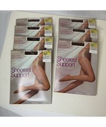 VTG NOS Sheerest Support Panty Hose Lot of 7 Color Taupe/ Coffee Bean Si... - $970.08 MXN
