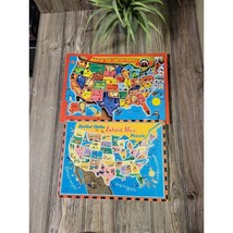 2 Vintage United States Tray Puzzles - £17.94 GBP