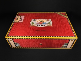Elie Bleu Alba Red Sycamore Humidor 110 count Handmade in France NIB - £3,872.21 GBP