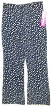 NWT Just Friends Girl&#39;s Black Floral Print Knit Pull-On Stretch Pants, 6X - £8.61 GBP