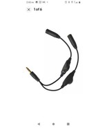  Male Stereo to Female Audio Headphone with Dual Volume Control Splitter... - £7.86 GBP