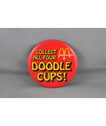Vintage McDonalds Pin - Collect All the Doddle Cups - Celluloid Pin  - $15.00