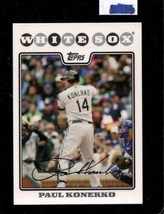 2008 Topps #296 Paul Konerko Nmmt White Sox - $3.42