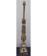 Vintage Molded Plaster Floor Lamp – Lovely Painted Finish –GREAT VINTAGE... - £233.53 GBP