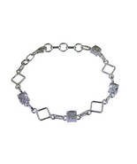 ideal verde amatista 925 sólida plata esterlina verde pulsera natural po... - £20.85 GBP