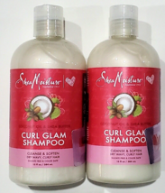 2 Bottles Shea Moisture Coconut Oil Shea Butter Curl Glam Shampoo Cleanse Soften - £29.75 GBP