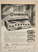 1959 Print Ad Grommes High Fidelity Stereo Amplifiers,Tuners Franklin Park,IL - £9.49 GBP