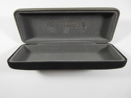 Harley Davidson Eyeglasses Reading Glasses Case Hard Clamshell Velvet Gray Black - £7.69 GBP