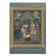 It&#39;s Christmas! Set of 2 Thank God for His Son Greeting Cards - £18.78 GBP